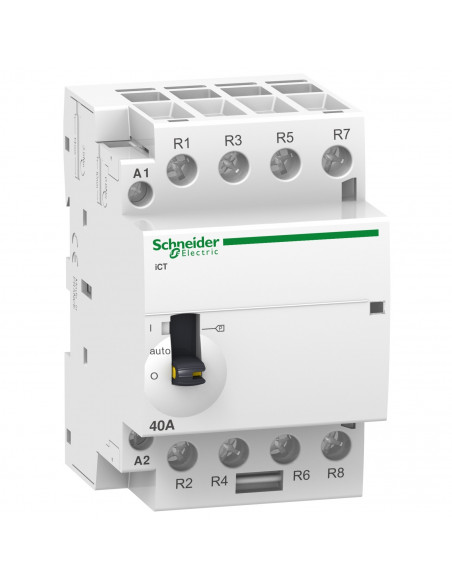 Acti9 iCT contacteur à commande manuelle 63A 4NO 220...240VCA 50Hz SCHNEIDER A9C21864