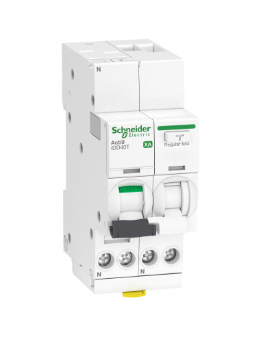 ACTI9 iDD40T XA disjoncteur différentiel auto 1P+N C 16A 4500A/6kA 30mA AC SCHNEIDER A9DP2616