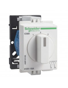 Acti9 iCMB commutateur rotatif bipolaire avec rappel à zéro 10A 2P 415VCA SCHNEIDER A9E15120