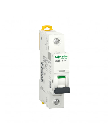 Acti9 iC60N disjoncteur 1P 0,5A courbe C SCHNEIDER A9F74170