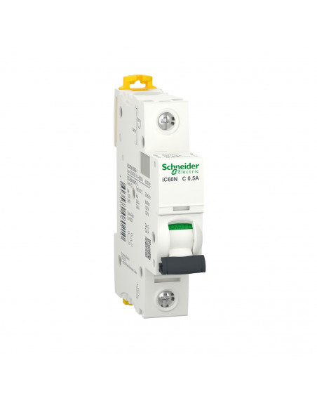 Acti9 iC60N disjoncteur 1P 0,5A courbe C SCHNEIDER A9F74170
