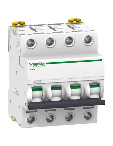 Disjoncteur Acti9 iC60N 4 Pôles 16A courbe D SCHNEIDER A9F75416