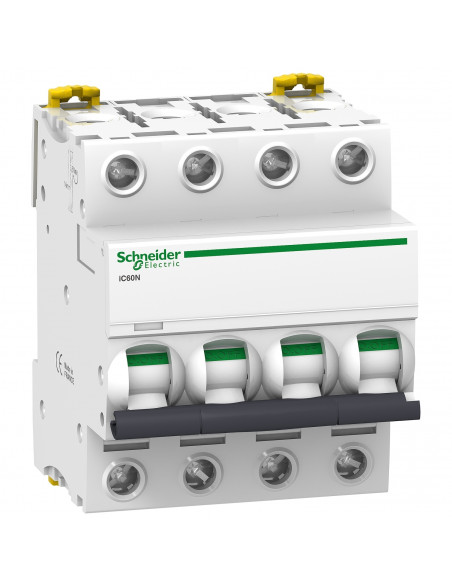 Disjoncteur Acti9 iC60N 4 Pôles 16A courbe D SCHNEIDER A9F75416