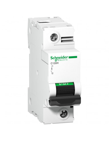 Disjoncteur C120H 1P 63 A courbe C 15 kA SCHNEIDER A9N18445