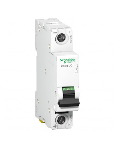 Acti9 C60H-DC disjoncteur modulaire 1P 2A C curve SCHNEIDER A9N61502