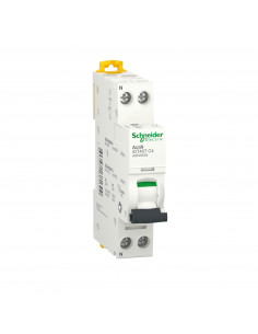 Disjoncteur modulaire Acti9 iDT40T 1P+N 4A courbe C 4500A/6kA SCHNEIDER A9P22604 2