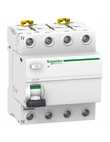 Acti9 iID Interrupteur Différentiel 4 Pôles 63A 30mA type AC SCHNEIDER A9R11463