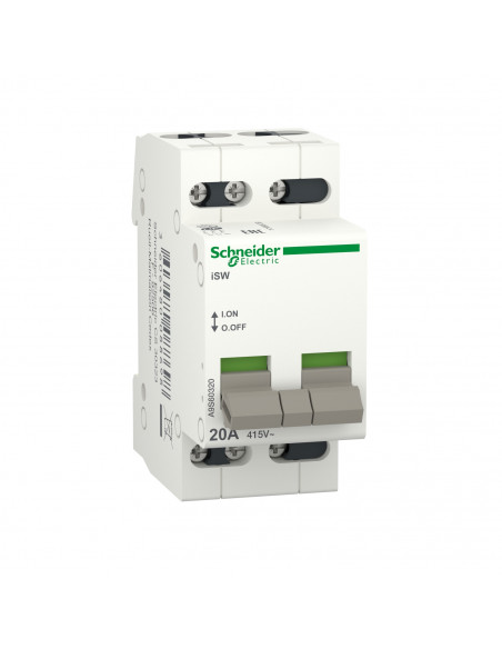 Acti9 iSW interrupteur de commande 3P 20A 415VCA SCHNEIDER A9S60320