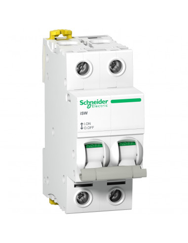 Acti9 iSW interrupteur-sectionneur 2P 100A 415VAC SCHNEIDER A9S65291