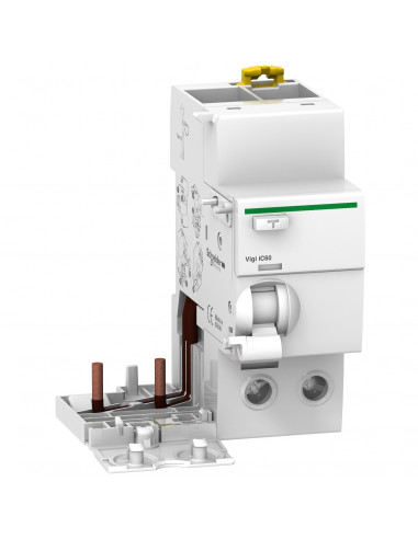 Bloc différentiel Acti9 vigi iC60 2 Pôles 63A 30mA type Asi 400-415V SCHNEIDER A9V31263