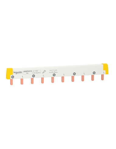 Acti9 iC60 peigne de raccordement à dents 2P 100A 10 modules de 18mm SCHNEIDER A9XPH210