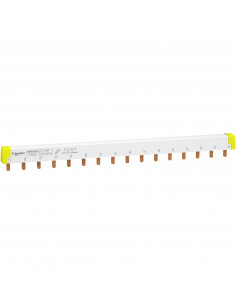 Acti9 iC60 peigne de raccordement à dents 3 Pôles 100A 16 modules de 18mm SCHNEIDER A9XPH316