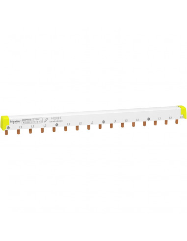 Acti9 iC60 peigne de raccordement à dents 4P 100A 16 modules de 18mm SCHNEIDER A9XPH416