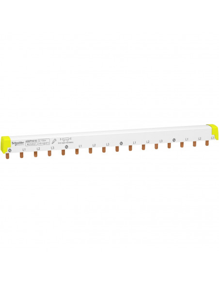 Acti9 iC60 peigne de raccordement à dents 4P 100A 16 modules de 18mm SCHNEIDER A9XPH416