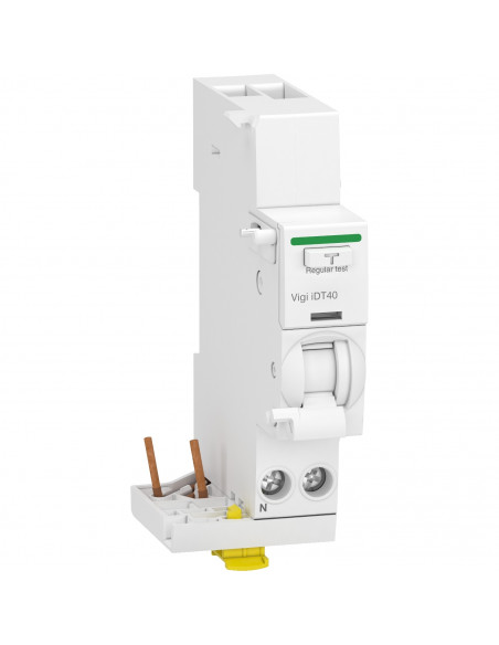 Acti9 iDT40 module différentiel Vigi départ iDT40 1P+N 40A 30mA type AC SCHNEIDER A9Y62640