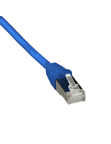 Actassi cordon CL-MNC F/UTP 4 paires cat. 6 LSZH 0,5 mètre bleu SCHNEIDER ACTPC6FULS05BU