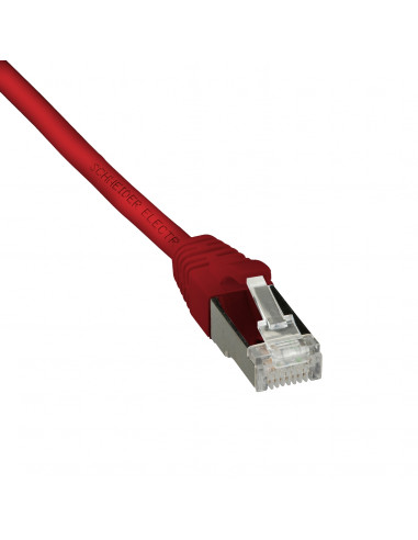 Actassi cordon CL-MNC F/UTP 4 paires cat. 6 LSZH 0,5 mètre rouge SCHNEIDER ACTPC6FULS05RD