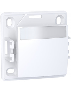 Alréa Poussoir a fermeture porte-etiquette sans lampe blanc polaire SCHNEIDER ALB61062P
