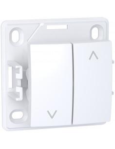 Alréa Poussoir volets roulants blanc polaire SCHNEIDER ALB61199P