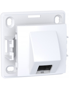 Alréa prise RJ45 simple cat.6 UTP non blindée mécanisme blanc polaire SCHNEIDER ALB61342P