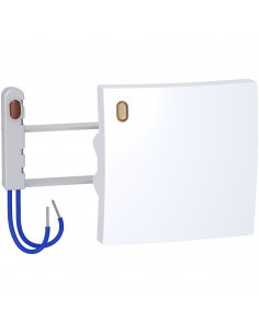 Alréa Kit voyant demi touche + lampe à néon 230V 1,5mA blanc polaire SCHNEIDER ALB61416P