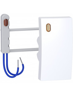 Alréa Kit voyant touche + lampe à néon 230V 1,5mA blanc polaire SCHNEIDER ALB61417P