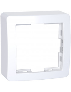 Alréa Cadre saillie standard simple 62x62mm profondeur 31mm blanc polaire SCHNEIDER ALB61441P