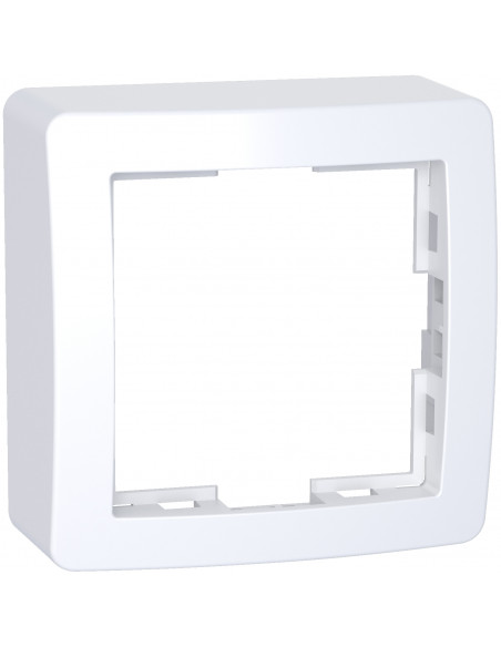 Alréa Cadre saillie standard simple 62x62mm profondeur 31mm blanc polaire SCHNEIDER ALB61441P