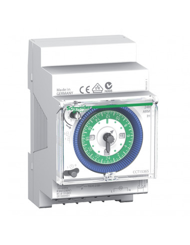 interrupteur horaire électromécanique Acti9 IH 24H réserve de marche 150h SCHNEIDER CCT15365