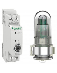 Interrupteur crépusculaire Acti9 IC2000 avec cellule murale SCHNEIDER CCT15369