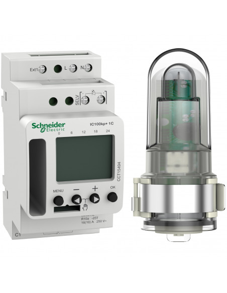 Acti9 IC100kp+ interrupteur crépusculaire programmable 1 canal smart SCHNEIDER CCT15494