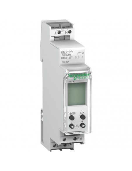 Acti9 IHP+ Inter horaire compact 1 canal 24h/7j réserve marche 84 commutat SCHNEIDER CCT15838