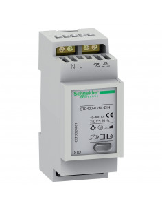 Télévariateur STD 400W DIN commande éclairage simple SCHNEIDER CCTDD20001
