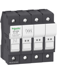 TeSys porte-fusible 3P/N 32A pour fusible 10x38mm SCHNEIDER DF103N