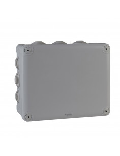 Mureva Box boite de dérivation IP55 + embouts 225x175x100 gris SCHNEIDER ENN05013
