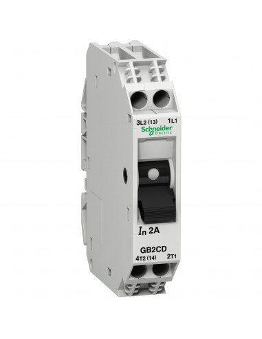 TeSys GB2-CD disjoncteur pour circuit de contrôle 5A 1P+N 1d SCHNEIDER GB2CD10