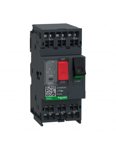 TeSys GV2ME disj. moteur 1..1,6A 3P 3d déclencheur magnéto-thermique SCHNEIDER GV2ME063