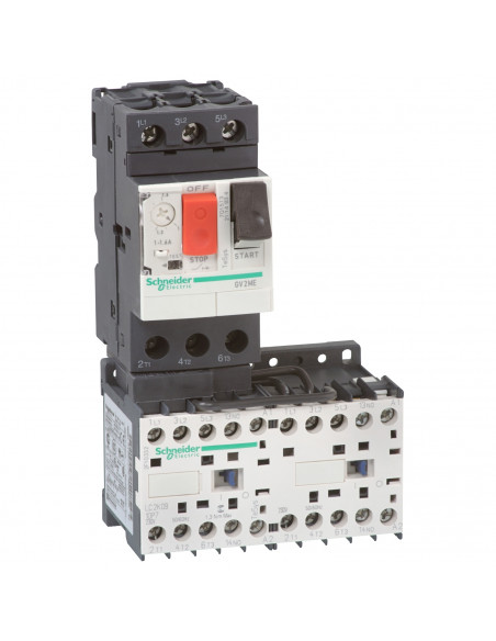 TeSys GV2ME démarreur combiné inverseur 1,6..2,5A 24Vcc SCHNEIDER GV2ME07K2BW3