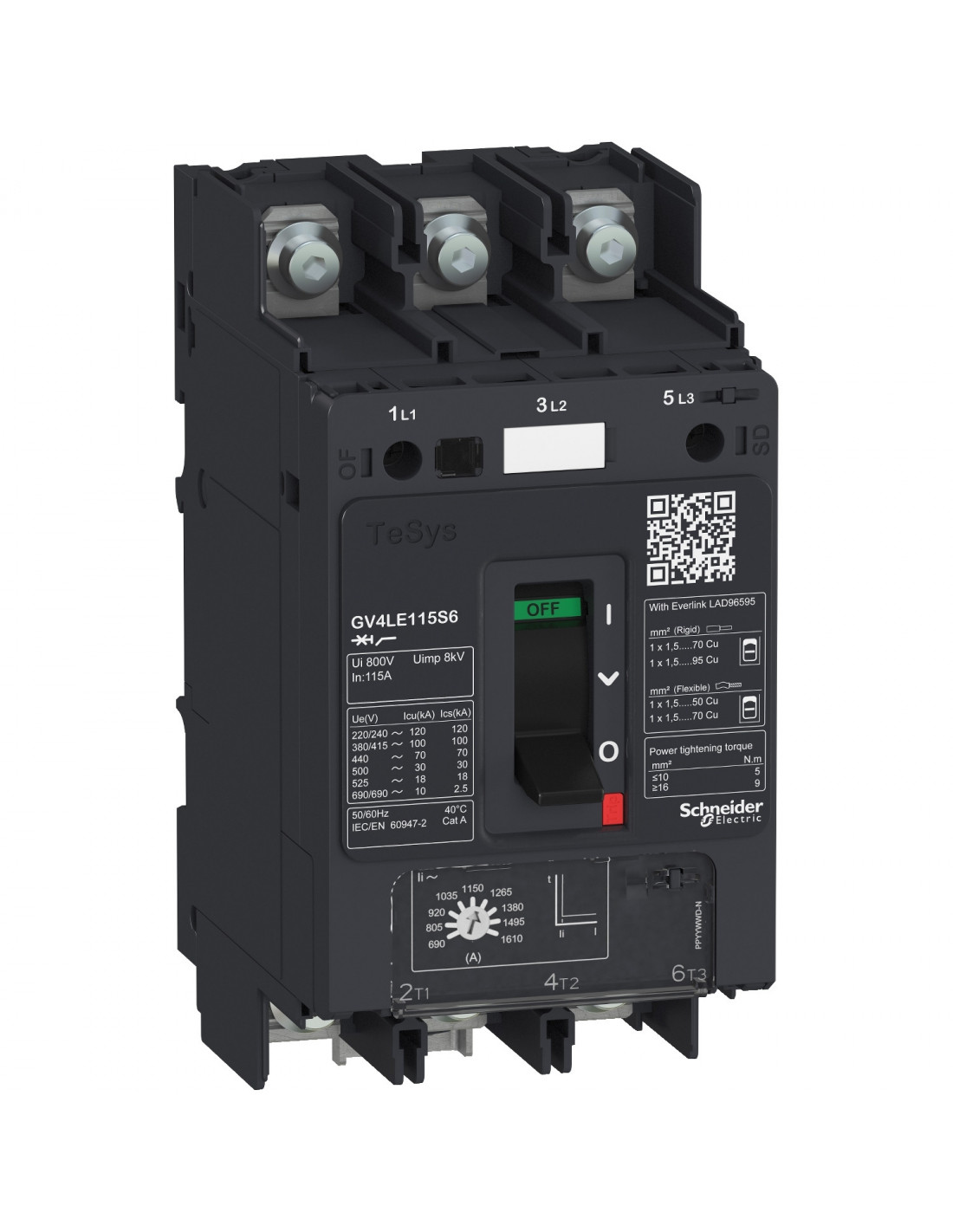 Buy MCB GV P 91 A magnetic - Schneider Electric Egypt
