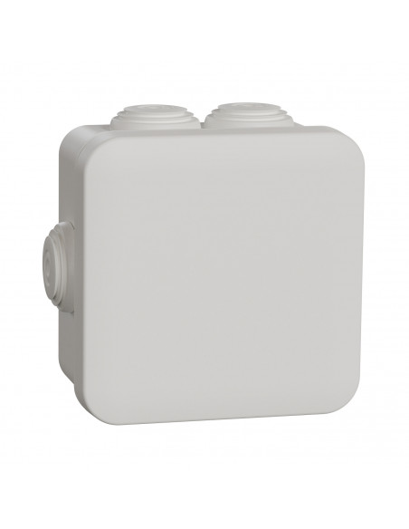 Mureva Box boite de dérivation avec embouts 80x80x45 IP55 blanc polaire SCHNEIDER IMT05024
