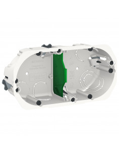 Multifix boîte d'encastrement diam.67mm prof 40mm 2 postes entraxe 71 mm SCHNEIDER IMT35924