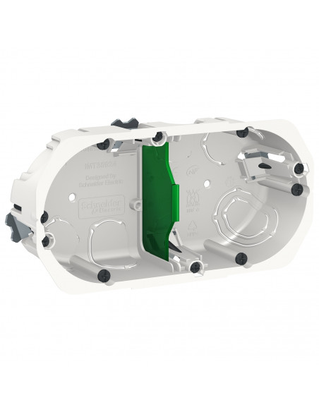 Multifix boîte d'encastrement diam.67mm prof 40mm 2 postes entraxe 71 mm SCHNEIDER IMT35924