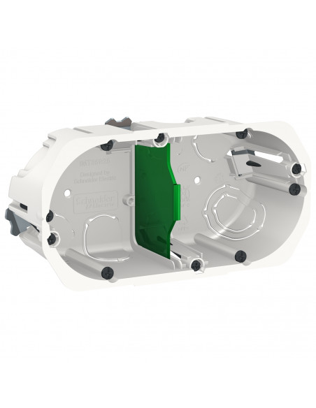 Multifix boîte d'encastrement diam.67mm prof 50mm 2 postes entraxe 71 mm SCHNEIDER IMT35925