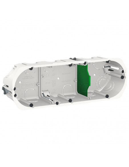 Multifix boîte d'encastrement diam.67mm prof.50mm 3 postes entraxe 71 mm SCHNEIDER IMT35935