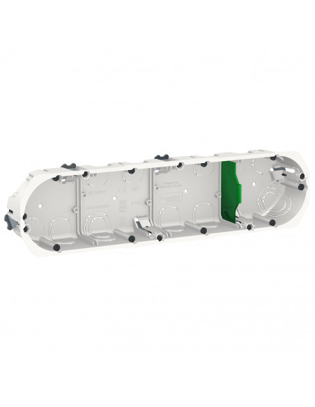 Multifix boîte d'encastrement diam. 67mm prof 40mm 4 postes entraxe 71 mm SCHNEIDER IMT35944