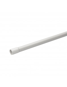 Mureva Tube conduit rigide tulipé PVC gris Ø25mm/3m au mètre linéaire SCHNEIDER IMT50625