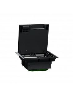 Unica System+ Boîtier de sol M 2x4 modules ou 4 postes plastique IK08 IP20 SCHNEIDER INS52120 2