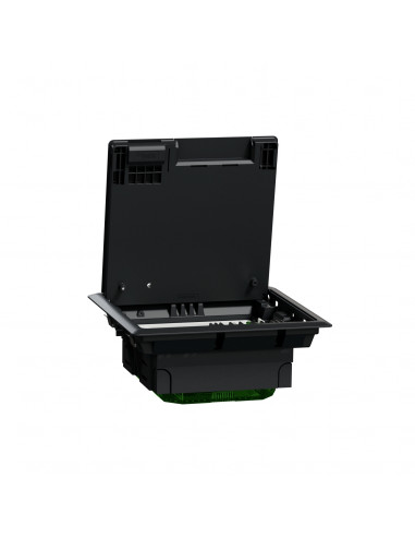 Unica System+ Boîtier de sol M 2x4 modules ou 4 postes plastique IK08 IP20 SCHNEIDER INS52120