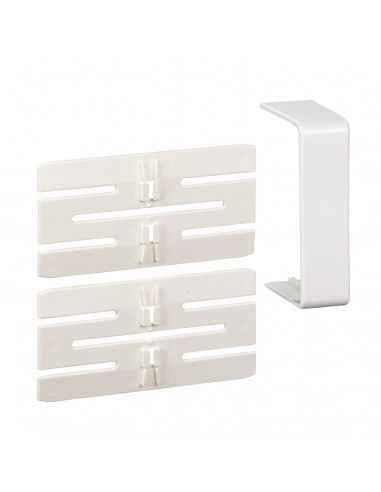 OptiLine 45 goulotte pvc blanc polaire 75 x 55 mm joint de fond SCHNEIDER ISM10106P