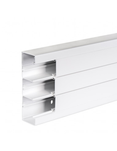 OptiLine 45 goulotte pvc blanc polaire 185 x 55 mm 4 x 2m SCHNEIDER ISM10500P